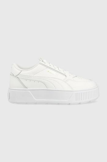 Kožené sneakers boty Puma Karmen Rebelle bílá barva