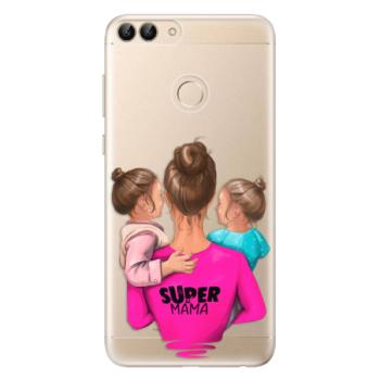 Odolné silikonové pouzdro iSaprio - Super Mama - Two Girls - Huawei P Smart