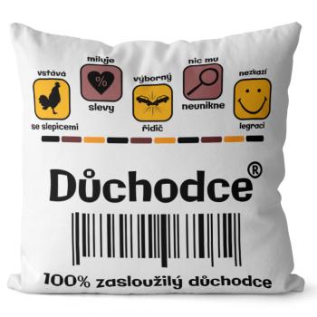 Polštář Důchodce 100% (Velikost: 55 x 55 cm)