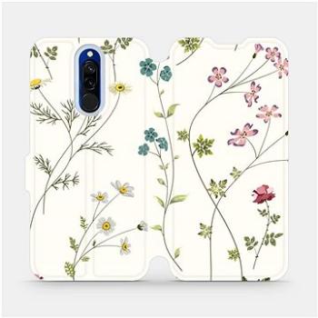 Flipové pouzdro na mobil Xiaomi Redmi 8 - MD03S Tenké rostlinky s květy (5903516076345)