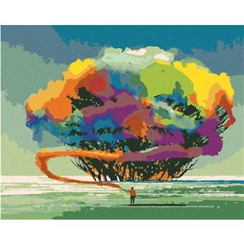Malování podle čísel - Strom s barevným kouřem (HRAbz33279nad)
