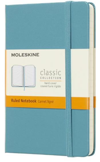 Moleskine - zápisník tvrdý, linkovaný, modrozelený S