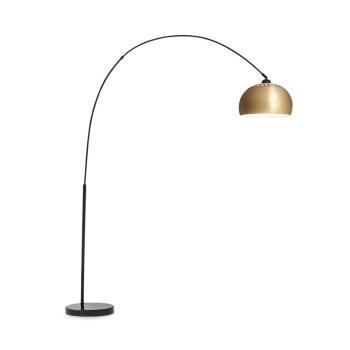 Besoa Amara, oblouková lampa, pozlacené stínidlo, mramorový podstavec, E27, síťový kabel: 2 m, zlatá