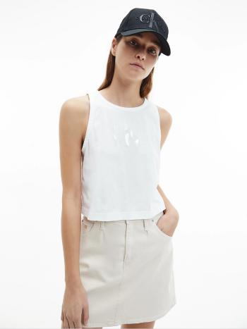 Calvin Klein Calvin Klein Jeans dámské bílé tílko TONAL MONOGRAM TANK TOP