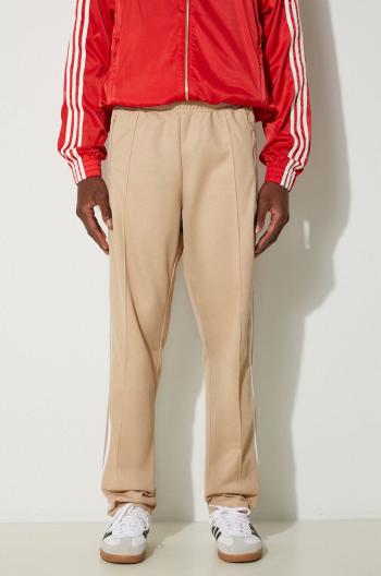 Tepláky adidas Originals Adicolor Classics Beckenbauer Pant béžová barva, jednoduché, IZ1857