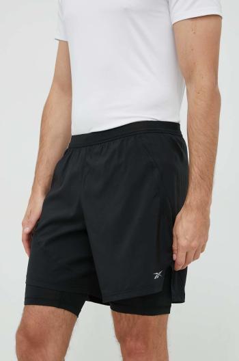 Běžecké šortky Reebok černá barva
