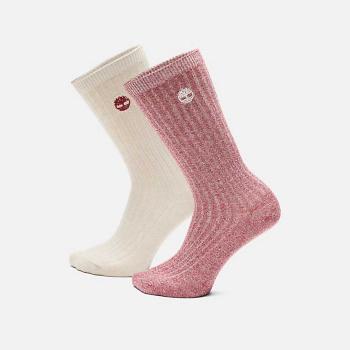 Two Pair Pack Ribbed Boot Socks – M