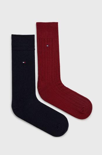 Ponožky Tommy Hilfiger pánské, červená barva