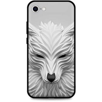 TopQ Kryt LUXURY iPhone SE 2022 pevný Bílý vlk 74094 (Sun-74094)