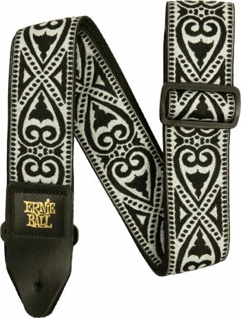 Ernie Ball Black Heart Jacquard Kytarový pás Black Heart Jacquard