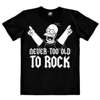 The Simpsons - Never Too Old To Rock - tričko XXL (4045846378926)