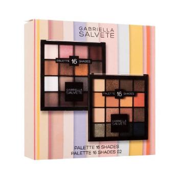 Gabriella Salvete Palette 16 Shades Set dárková kazeta paletka očních stínů 20,8 g 01 Gold + paletka očních stínů 20,8 g 02 Pink pro ženy