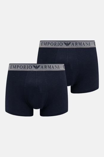 Boxerky Emporio Armani Underwear 2-pack pánské, tmavomodrá barva, 111769 4F720