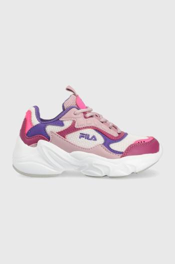 Dětské sneakers boty Fila Collene fialová barva