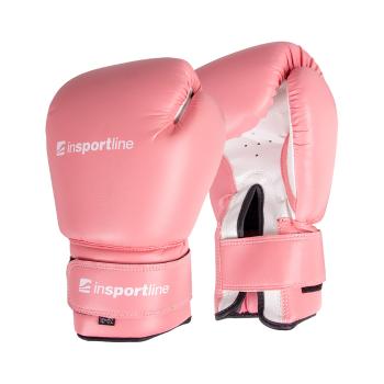 Boxerské rukavice inSPORTline Ravna  růžovo-bílá  6oz