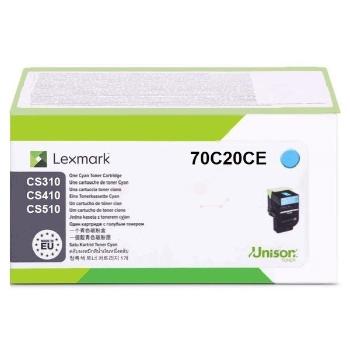 LEXMARK 70C20CE - originální toner, azurový, 1000 stran