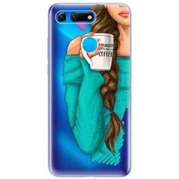 iSaprio My Coffe and Brunette Girl pro Honor View 20 (coffbru-TPU-HonView20)