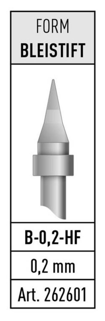 Tužkový pájecí hrot Stannol 262601 B-0,2-HF, 1 ks