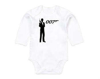 Dětské body dlouhý rukáv BIO James Bond