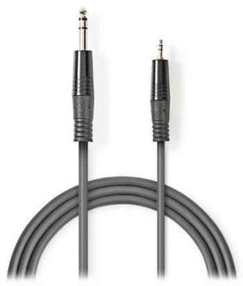 Nedis COTH23205GY30 - Stereofonní Audio Kabel | 6,35mm Zástrčka – 3,5mm Zástrčka | 3 m | Šedá barva