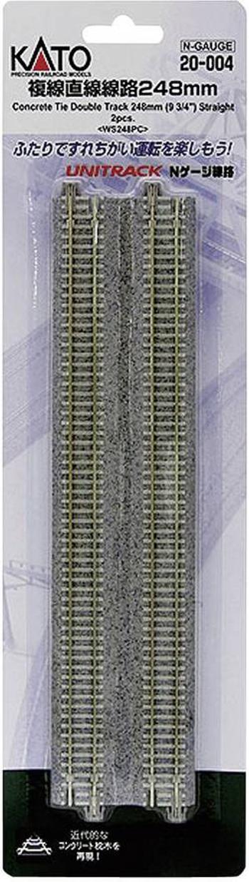 N Kato Unitrack 7078019 zdvojená kolej, rovná 248 mm