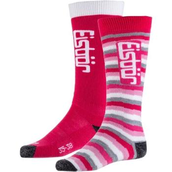 Eisbär JR SKI COMFORT 2PACK Juniorské lyžařské ponožky, růžová, velikost 31-34