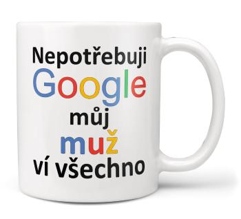 Hrnek Google - Muž (Náplň hrníčku: Žádná)