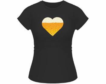 Dámské tričko Classic Pivní srdce