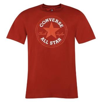Converse CHUCK TAYLOR PATCH GRAPHIC TEE Pánské tričko, červená, velikost L