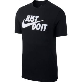 Nike NSW TEE JUST DO IT SWOOSH Pánské tričko, černá, velikost S