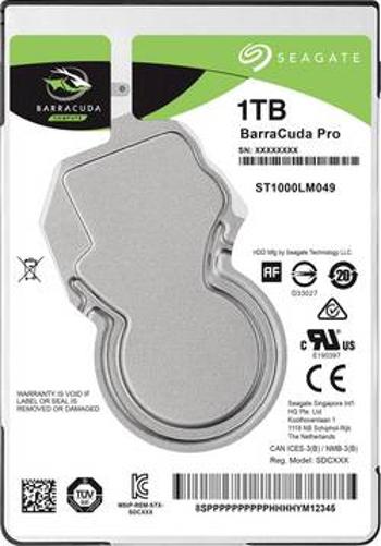 Interní pevný disk 6,35 cm (2,5") Seagate BarraCuda® Pro ST1000LM049, 1 TB, Bulk, SATA III