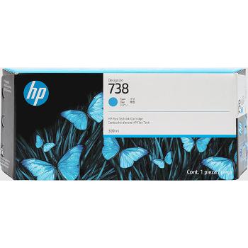 HP 676M6A - originální cartridge HP 738, azurová, 300ml