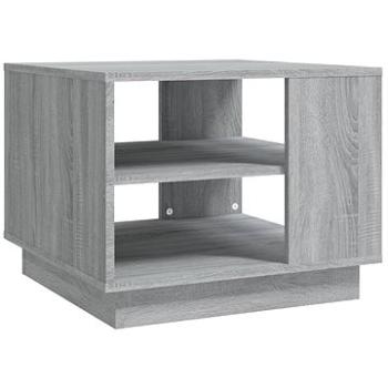 SHUMEE Konferenční stolek šedý sonoma 55 × 55 × 43 cm dřevotříska, 813087 (813087)