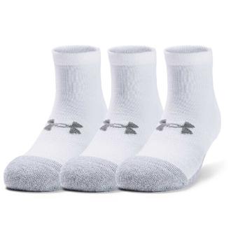 Under Armour HEATGEAR LOW CUT 3PK Unisex ponožky, bílá, velikost