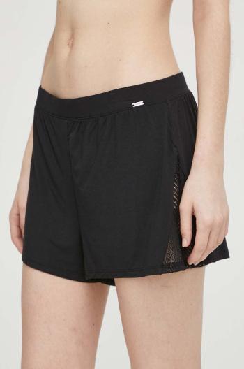 Pyžamové šortky Calvin Klein Underwear dámské, černá barva, 000QS7190E