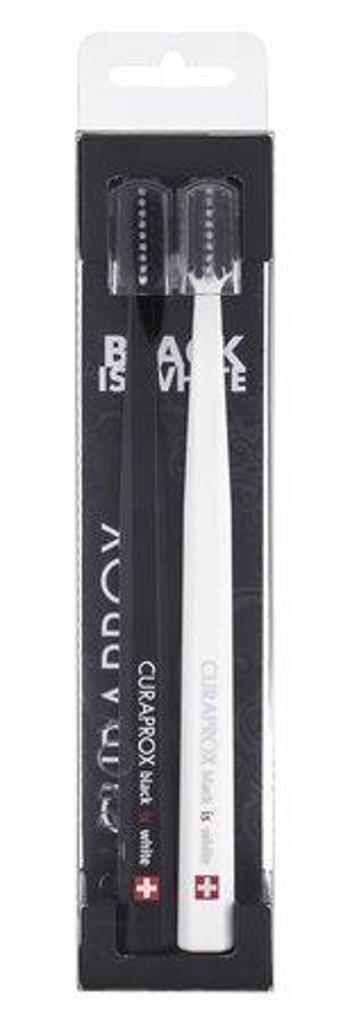 Curaprox Ultra jemný kartáček na zuby Black is White - Duo Pack White/Black, 2ml, &