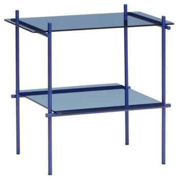 Odkládací stolek NICHE Hübsch 40 x 39 cm modrý