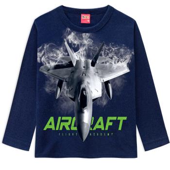 Chlapecké tričko KYLY AIRCRAFT modré Velikost: 116