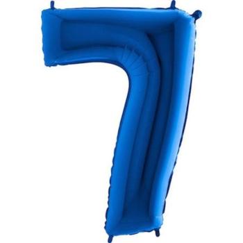 Balón foliový číslice MODRÁ - BLUE 115 cm - 7 - Flexmetal