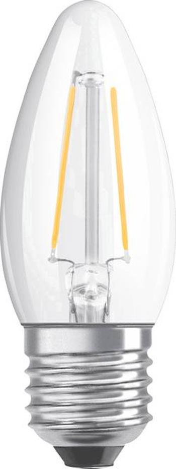 LED žárovka OSRAM 4058075114289 230 V, E27, 4 W = 40 W, teplá bílá, A++ (A++ - E), tvar svíčky, vlákno, 1 ks