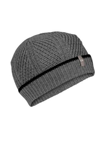 čepice ICEBREAKER Adult Waypoint Beanie, Gritstone HTHR/Black velikost: OS (UNI)