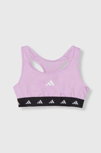 Dětská sportovní podprsenka adidas G TF POWER BRA fialová barva