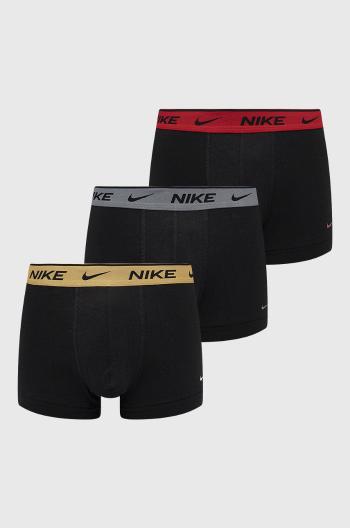 Boxerky Nike (3-pak) pánské, zlatá barva