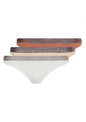 Dámské kalhotky Calvin Klein QD3561 3pack S Dle obrázku
