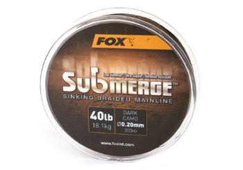 Fox pletená šňůra submerge dark camo 0,30 mm 50 lb-návin 600 m