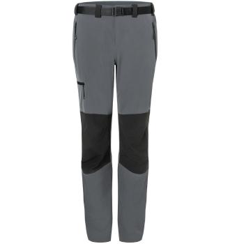 James & Nicholson Pánské trekingové kalhoty JN1206 - Tmavě šedá / černá | XXL