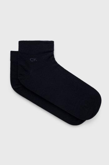 Ponožky Calvin Klein (2-pak) pánské, tmavomodrá barva