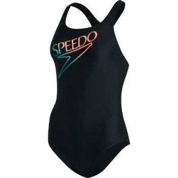 Speedo RETRO LOGO MEDALIST Dámské plavky, černá, velikost 38