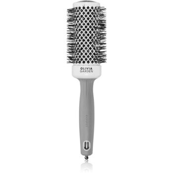 Olivia Garden Expert Shine Wavy Bristles White&Grey kartáč na vlasy průměr 45 mm 1 ks