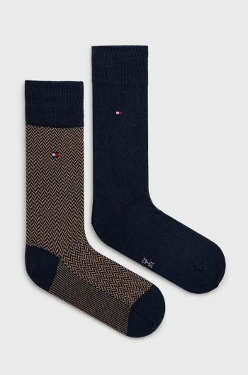 Ponožky Tommy Hilfiger pánské, hnědá barva